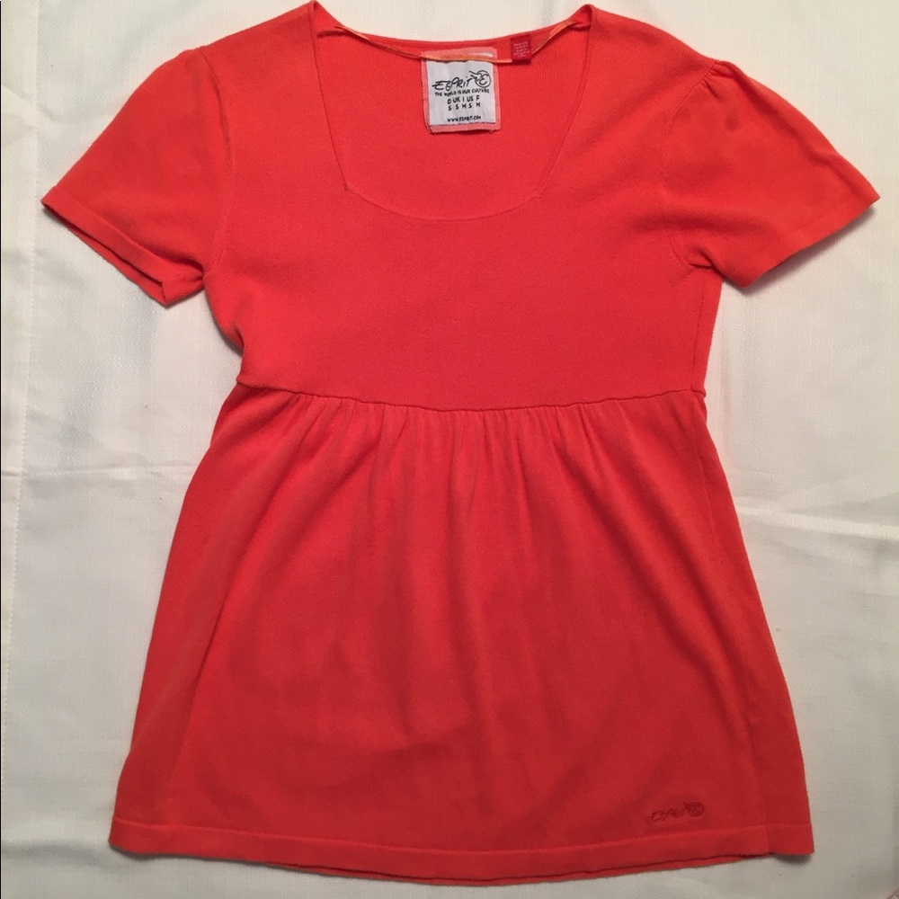 Esprit Soft Orange Knit Blouse